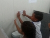 Atividade de adesivagem - Escola EMEI Dilma Calmon - Juazeiro-BA - 22.05.15