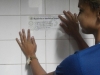 Atividade de adesivagem - Escola Modelo Luís Eduardo Magalhães - Juazeiro-BA - 21.05.15