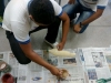Atividade de  implantação de horta ecológica - Escola João Barracão - Petrolina-PE - 11.03.2015